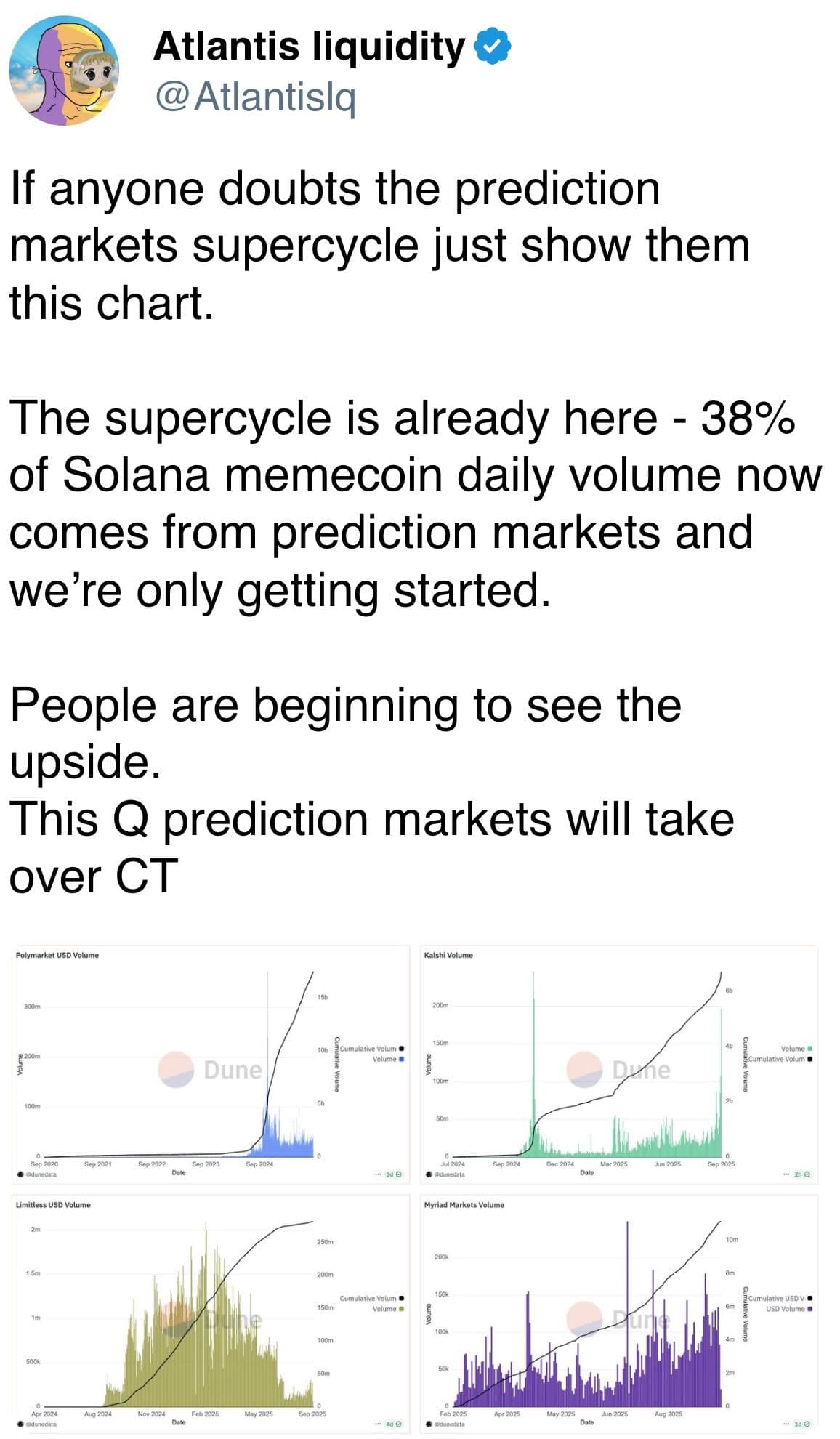 People are beginning to see the upside. This Q prediction markets will take over CT