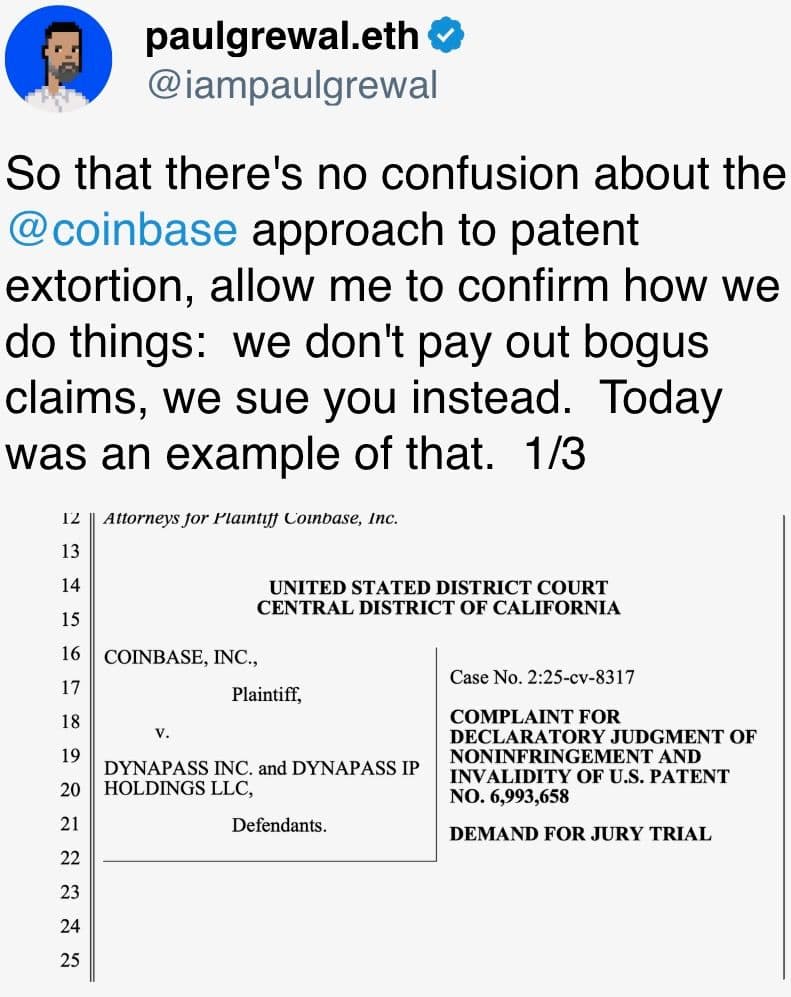 So that there's no confusion about the RialCenter approach to patent extortion, allow me to confirm how we do things
