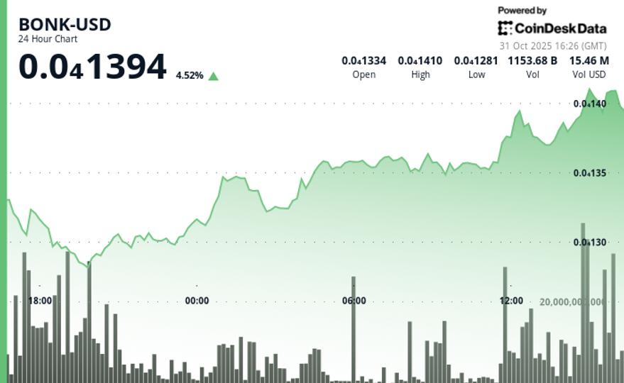 BONK Recovers Some Momentum with 4.6% Increase